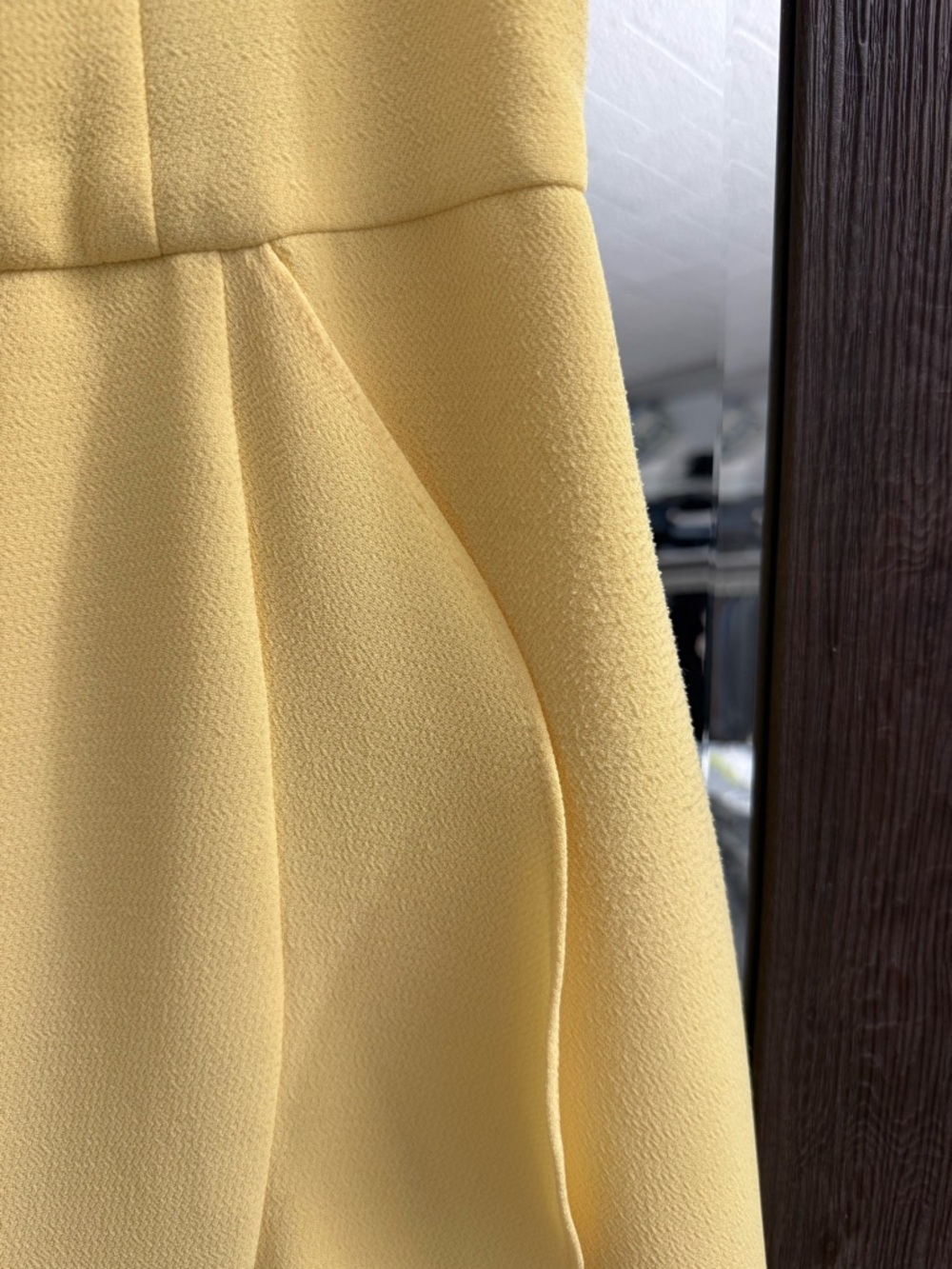 Xscape Pale Yellow High-Low Ruffle Skirt - Picture 5 of 5
